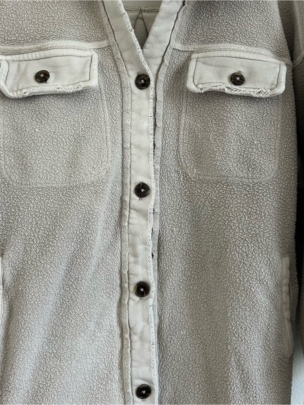 Free People Ruby Jacket/Shacket In Stone - S - Picture 7 of 9